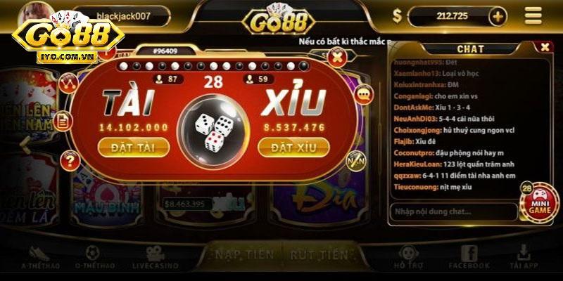 Các bước đánh Tài Xỉu tại GO88