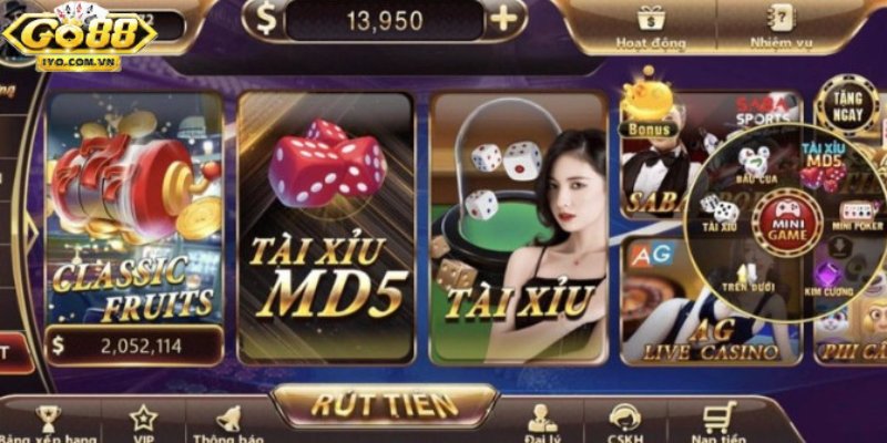 Vào Go88 trải nghiệm game Tài xỉu hấp dẫn