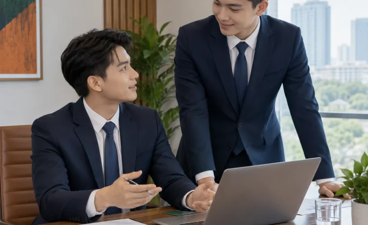 Bộ công sở nam xanh than áo vest một khuy
