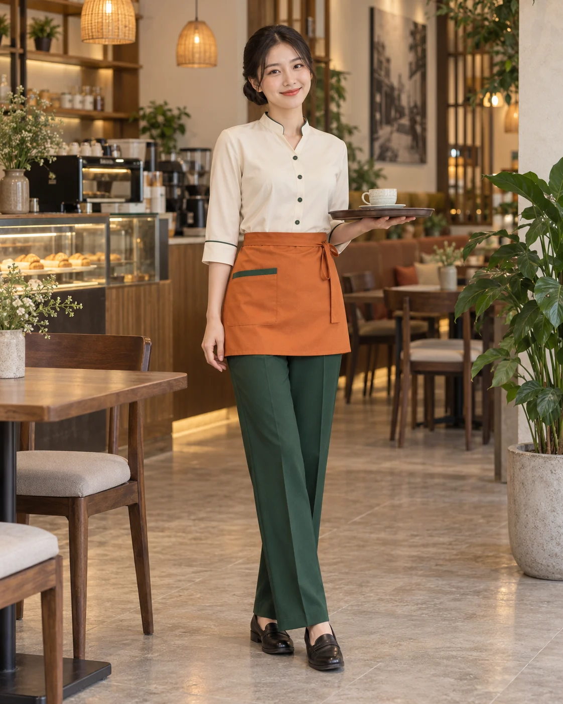 Đồng phục dịch vụ kem phối cam